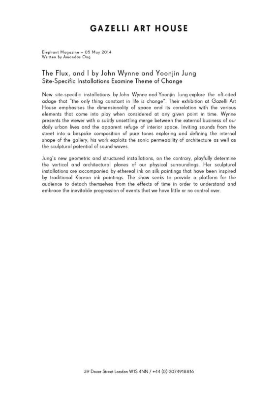 THE FLUX, AND I | ELEPHANT MAGAZINE | MAY 2014