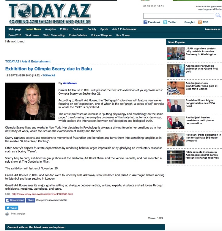 OLYMPIA SCARRY | TODAY.AZ | SEPTEMBER 2013