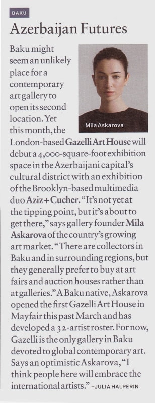 GAZELLI ART HOUSE | AZERBAIJAN FUTURES