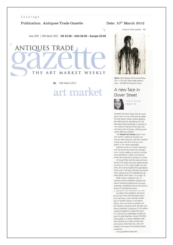 BODHI | ANTIQUES TRADE GAZETTE | MARCH 2012