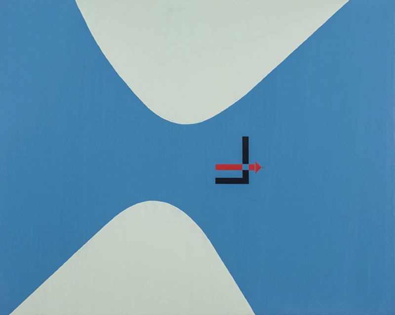 David Diao, El Lissitzky Monogram, 2017