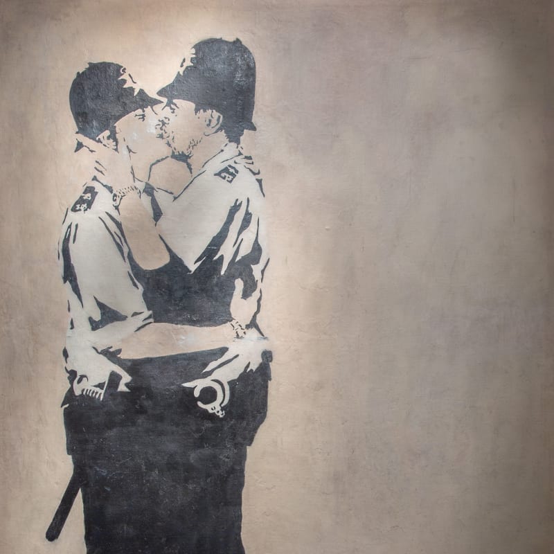 Banksy 'Kissing Coppers' Brighton