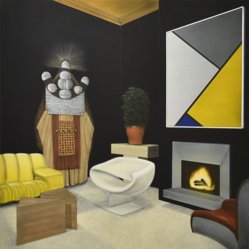 Fletcher, Untitled (Mourner's Dress and Neo-Plastique Composition), 2018