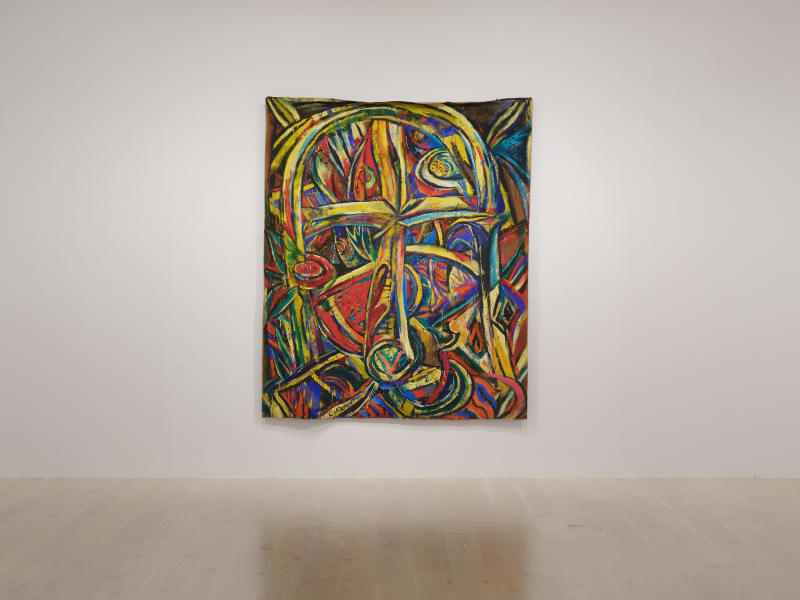 Cruciform Window, 1981, acrylic and oil on canvas, 2200 x 1820mm