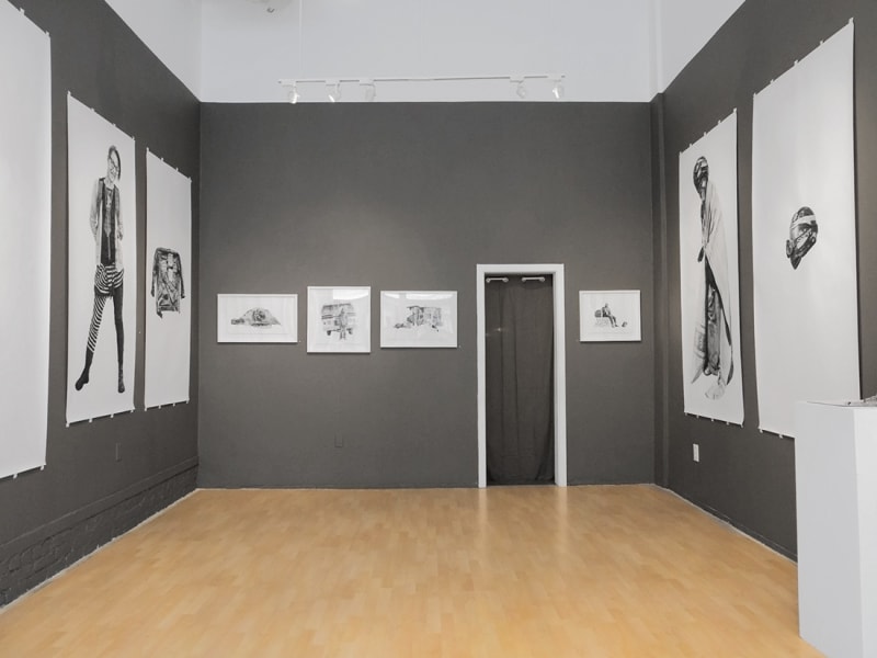 Installation image from Joel Daniel Phillips exhibition Belongings