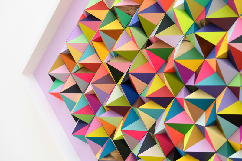 Installation image from Sean Newport's "The Garden" exhibition at Hashimoto Contemporary SF