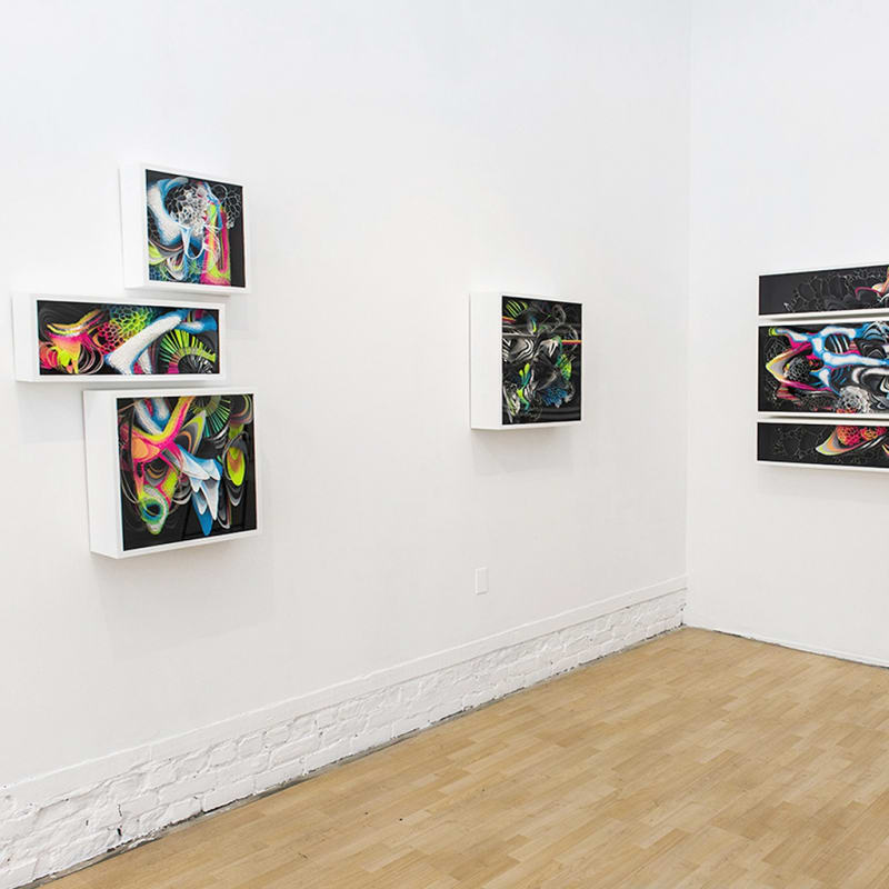 Crystal Wagner 'Microcosm' exhibition installation at Hashimoto Contemporary SF