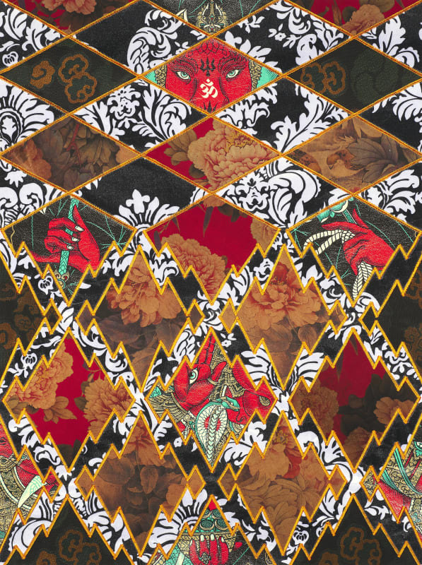 red and black quilt by ben venom