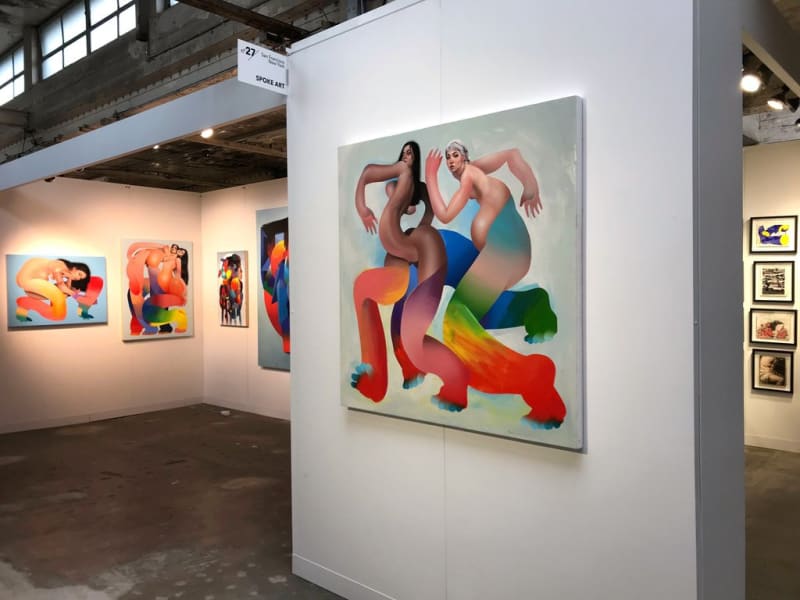 Installation image from Erik Jones' booth at Moniker London