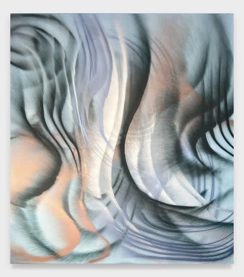 Andrea Marie Breiling, "Hey Hey, My My", 2022, spray paint on canvas, 72 x 65 in (182.88 x 165.1 cm)