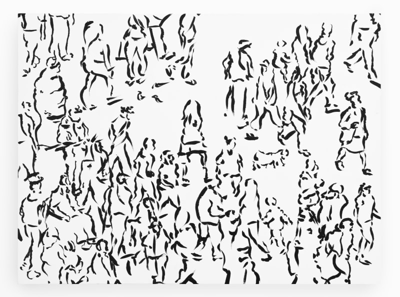 Joshua Frankel, “They feel them as they feel themselves (#2)”, 2023, Acrylic on panel, 12 x 9 inches (30.5 x 22.9 cm)