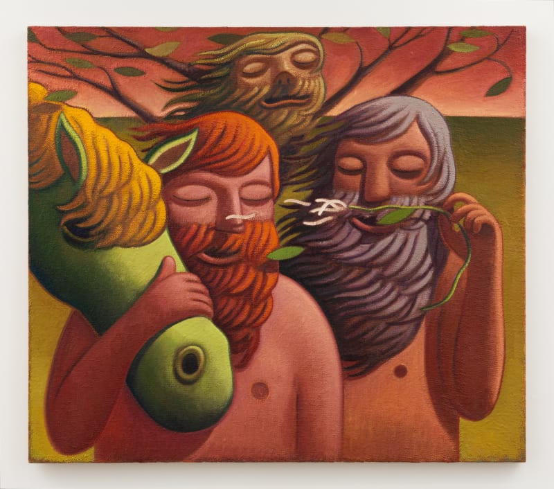 Nat Meade, “Interlude”, 2023, Oil on jute, 42 x 48 inches (106.7 x 121.9 cm)