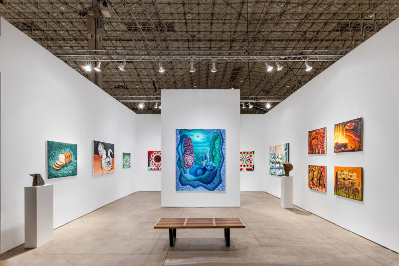 EXPO CHICAGO 2023, Amanda Baldwin, Aglaé Bassens, Michael Childress, Carl D'Alvia, Kirsten Deirup, Nat Meade, and Luis Edgar Mejicanos