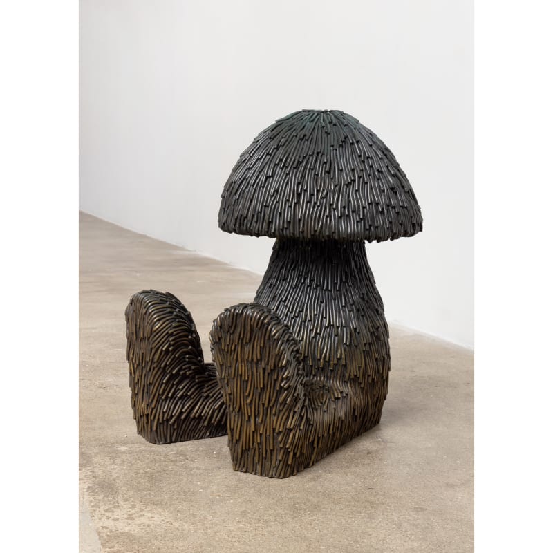 Carl D'Alvia, Shroom Man, 2022, bronze, 26 x 16 x 21 in, (66 x 40.6 x 53.3 cm), edition of 3 and 1 artist proof