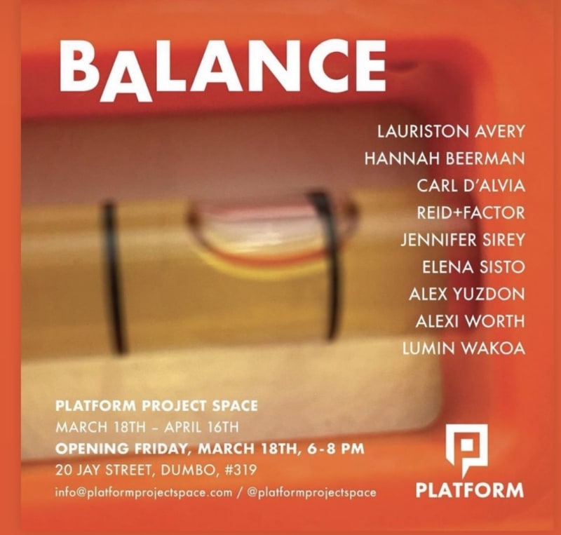 Carl D'Alvia in "Balance" at Platform Project Space