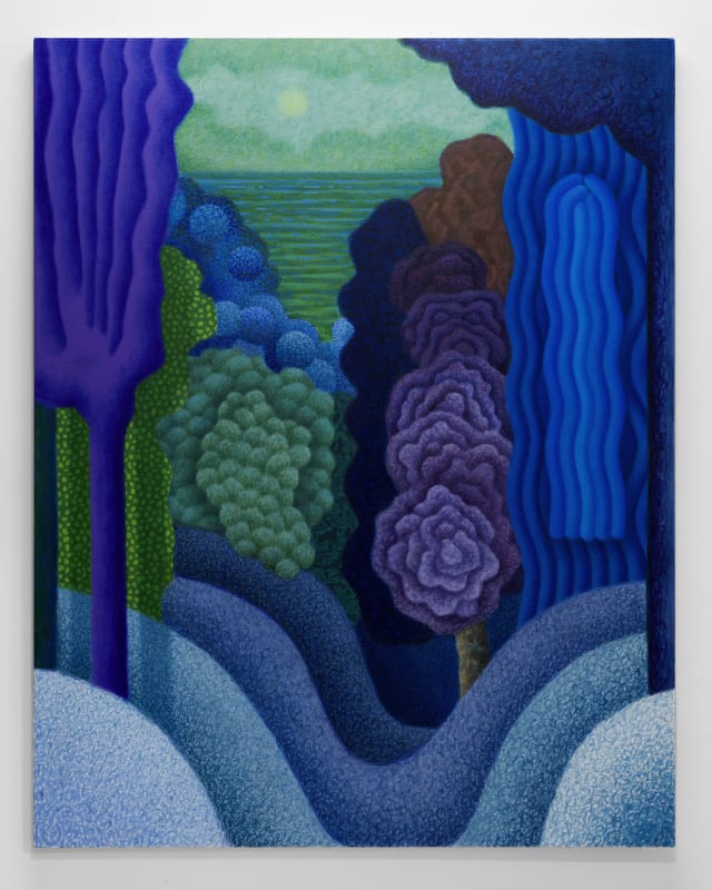 Amanda Baldwin, Umbra Echoes, 2022, oil and acrylic on canvas, 53 x 42 in (134.6 x 106.7 cm)