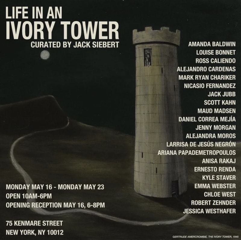 Amanda Baldwin in "Life In An Ivory Tower" curated by Jack Seibert