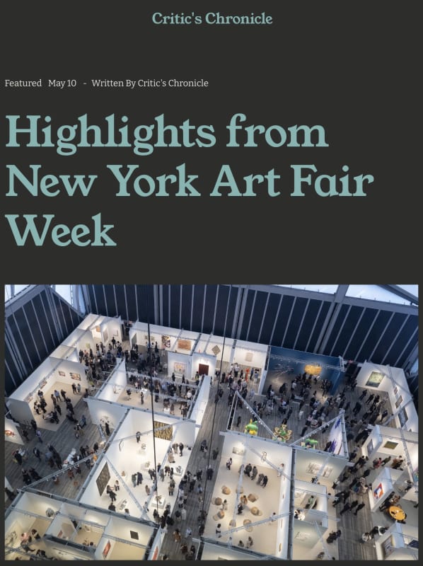 Carl D'Alvia and Andina Marie Osorio in 'Highlights from New York Art Fair Week'