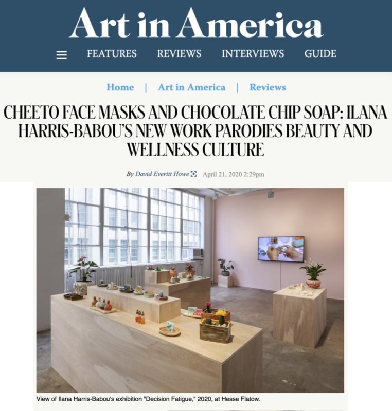 Cheeto Face Masks and Chocolate Chip Soap: Ilana Harris-Babou's New Work Parodies Beauty and Wellness Culture