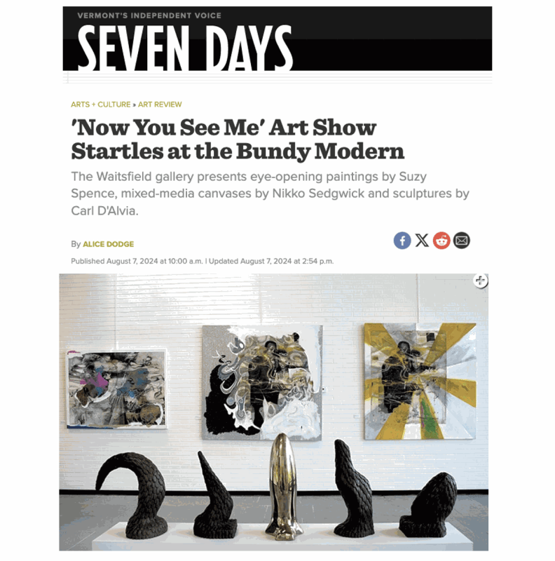 Carl D'Alvia in 'Now You See Me’ Art Show Startles at the Bundy Modern'