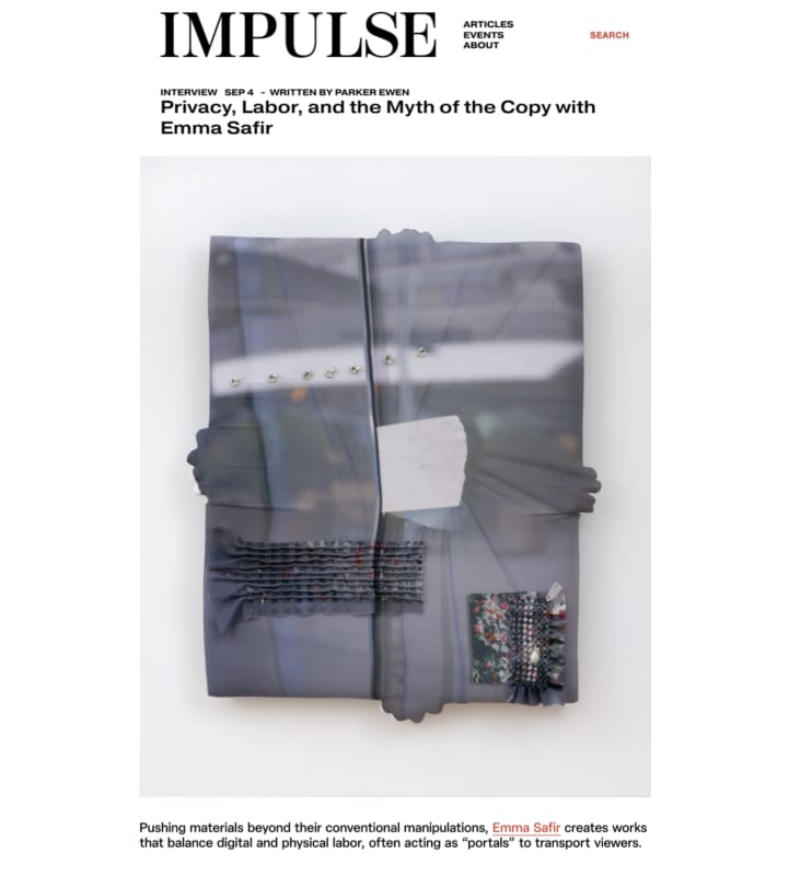 Emma Safir in 'Privacy, Labor, and the Myth of the Copy with Emma Safir'