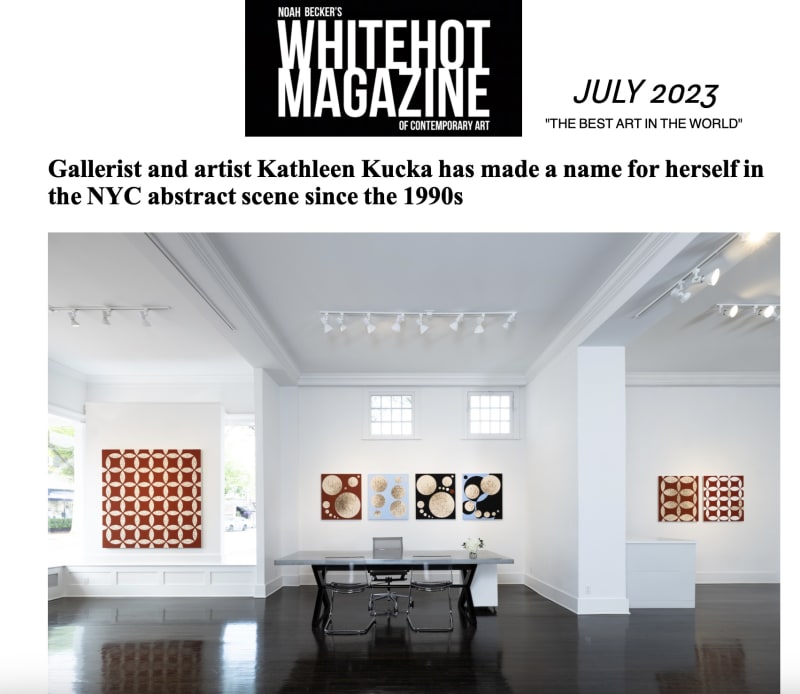 Gallerist and artist Kathleen Kucka has made a name for herself in the NYC abstract scene since the 1990s
