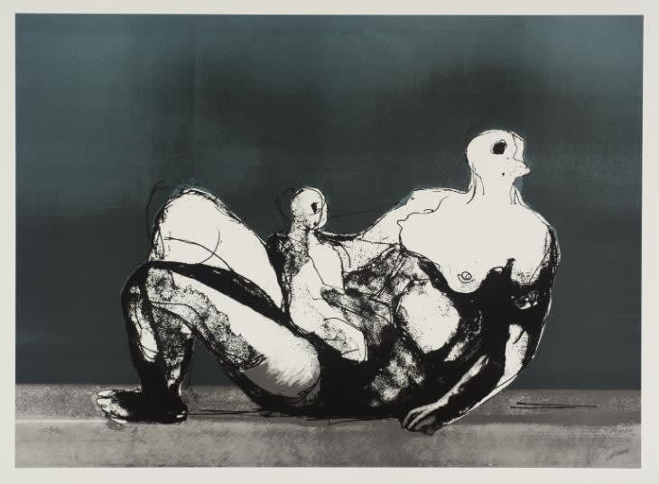 Henry Moore, Reclining Mother and Child, 1983