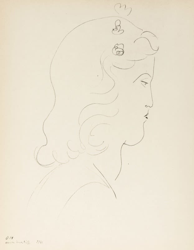 Henri Matisse, Untitled (Profil de Femme), 1943