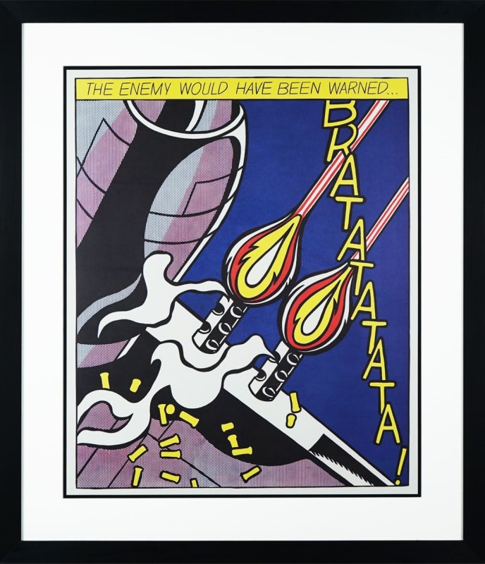 Roy Lichtenstein, As I Opened Fire (Triptych): Plate 2, 1966