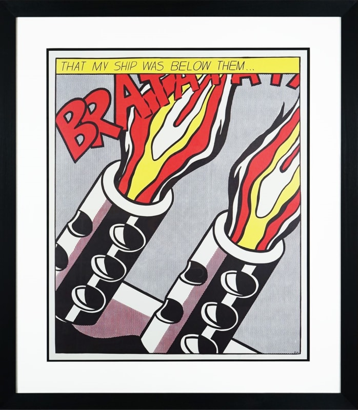 Roy Lichtenstein, As I Opened Fire (Triptych): Plate 3, 1966