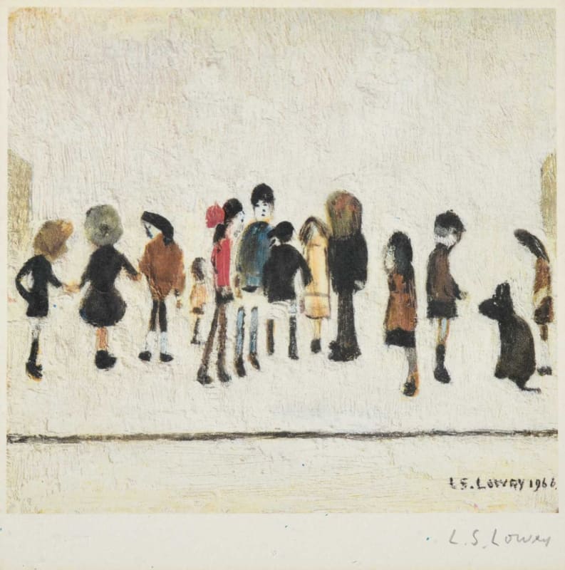L.S. Lowry, Group of Children, c. 1973