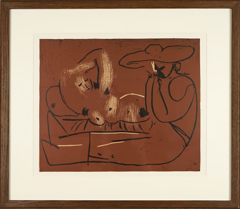 Pablo Picasso, Reclining Woman and Picador eating Grapes, 1962