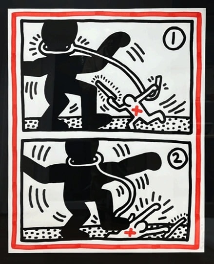 Keith Haring, Untitled 3 from 'Free South Africa', 1985