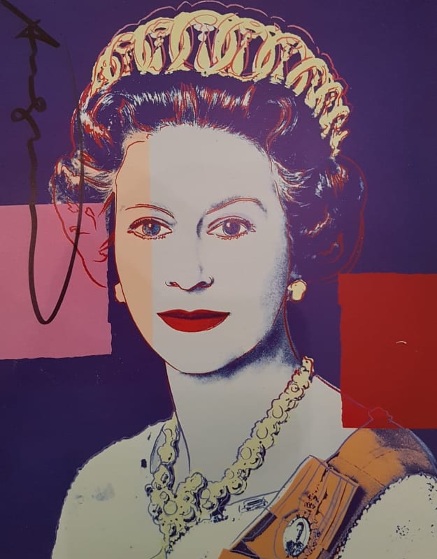 Andy Warhol, Queen Elizabeth II, from the original exhibition cataloge for 'Reigning Queens', 1985