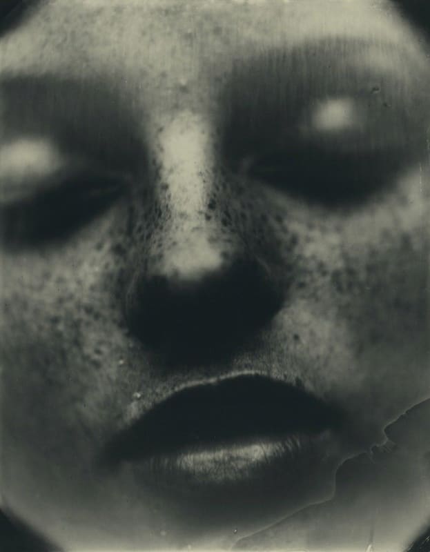 Sally Mann photograph of Virginia's face, close-up