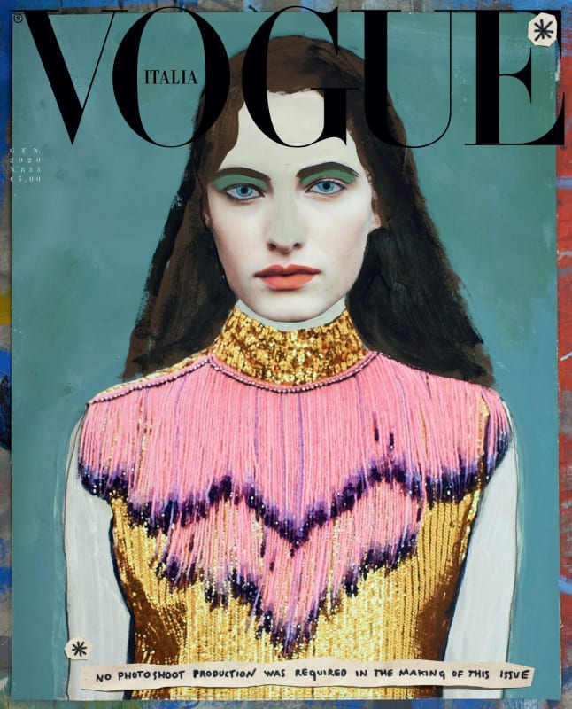 Paolo Ventura on the cover of Italian Vogue