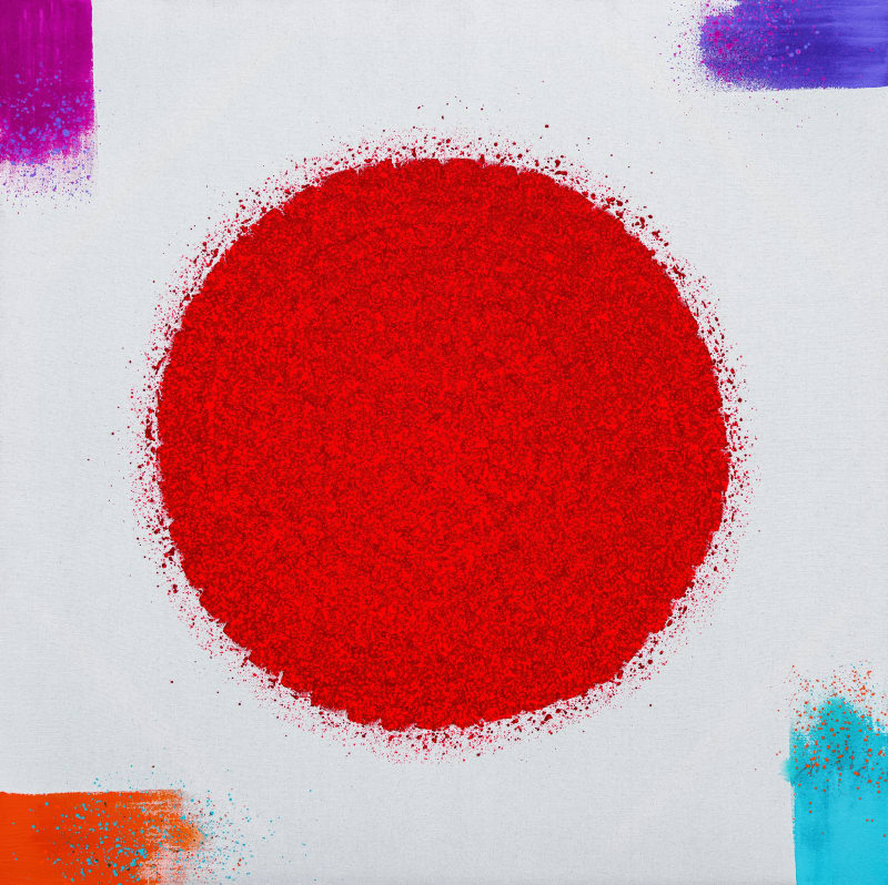 Hsiao Chin Force of the New World-1 , 1996 Acrylic on canvas 140 x 140cm