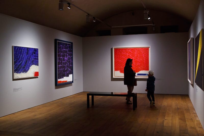 Installation view: In My Beginning Is My End: The Art of Hsiao Chin, Mark Rothko Art Centre, Latvia