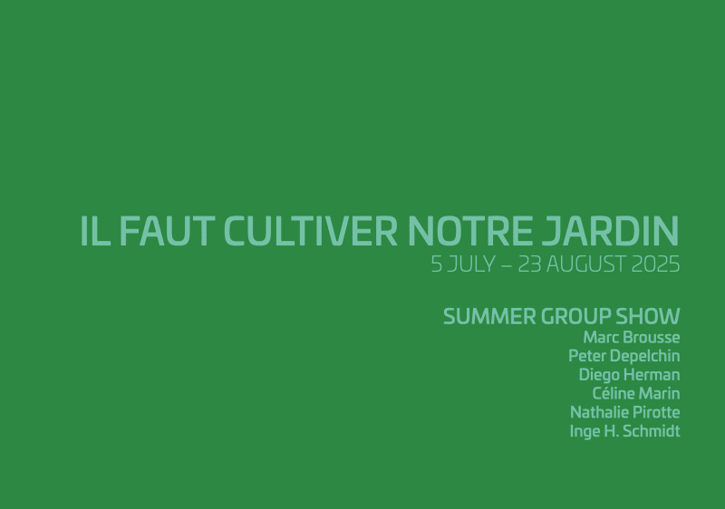 Summer group show, Il faut cultiver notre jardin