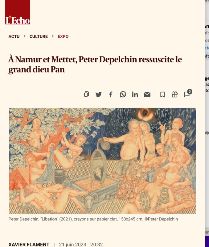 Article Xavier Flament, L'Echo, 21 June 2023