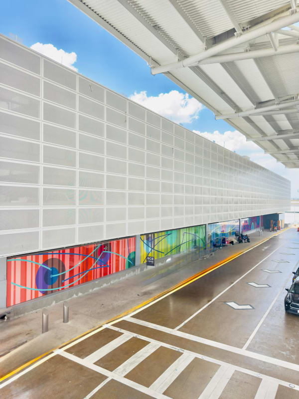 HM&C Artist Vargas-Suarez Universal's Mural Project Completed at the Bush Intercontinental Airport, Houston, TX