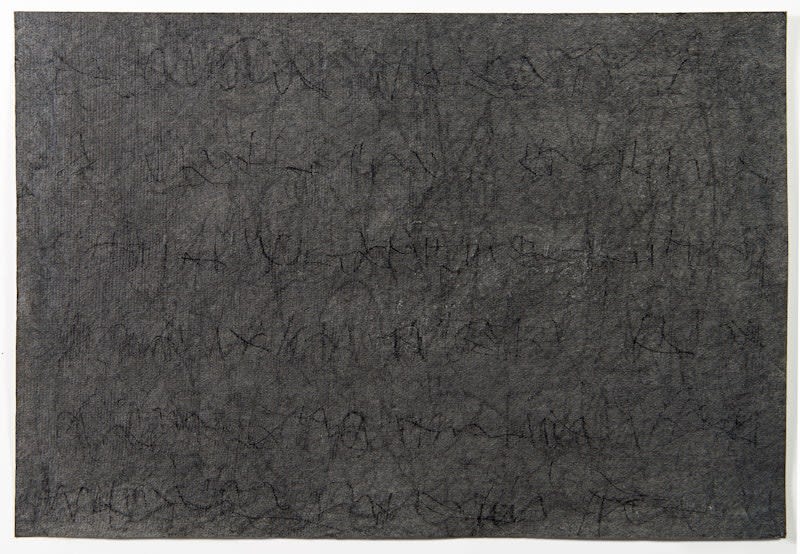 Raquel Rabinovich, Avatars 7, 2023. Oil, wax, and colored pencil on canvas, 30 x 48 inches.