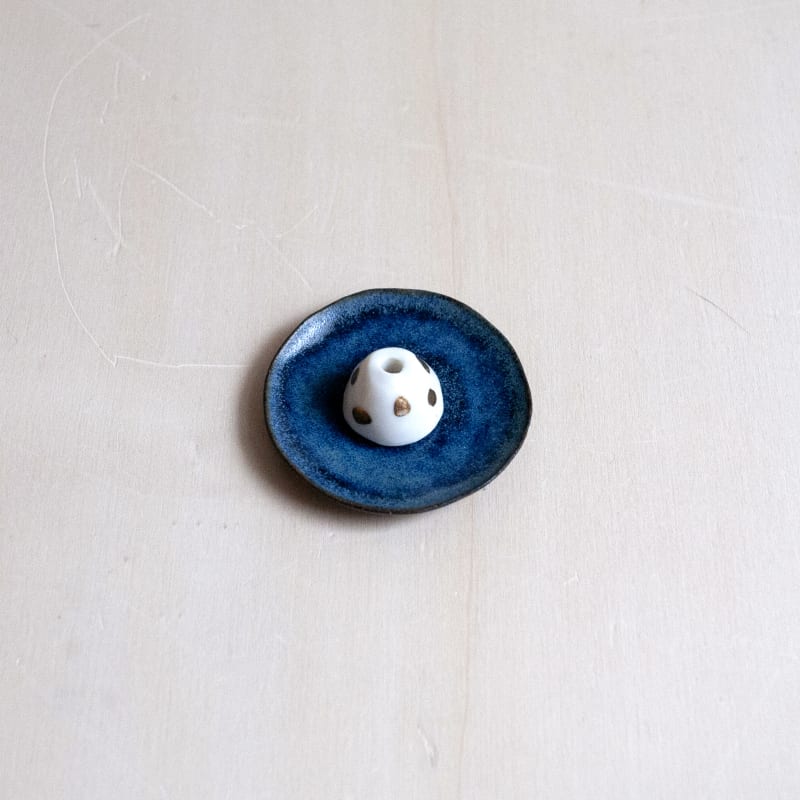 haruka matsuo - Incense stand (blue)