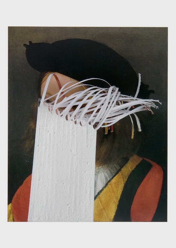 Postcard (Portrait of a Boy) 2008 cut found postcard 14.5 x 10 cm card size