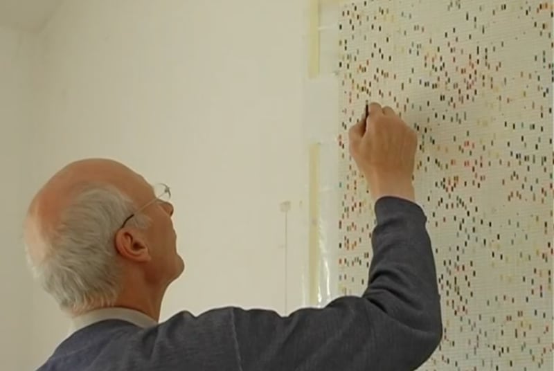 James Hugonin working on 'Untitled (XVIII)', 2009