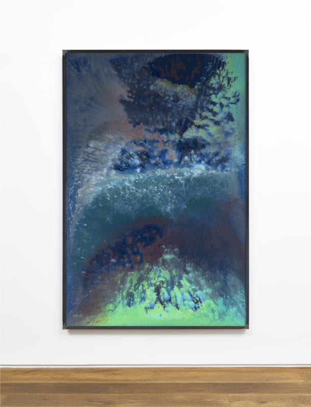 Kevin Harman, 'Ferryman Whereabouts', 2021, Household paint, double-glazing unit, steel frame, 184 x 123 x 6 cm