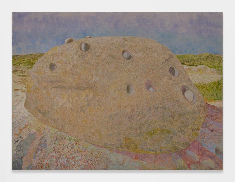 Hayley Barker, 'The Ringing Stone', 2023, oil on linen, 183.2 x 243.8 cm