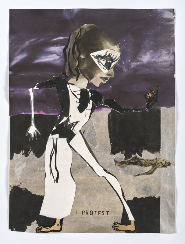 Moyna Flannigan, 'Cosmic Traces 9', 2024, ink and gouache on Japanese paper, 54 x 39 cm. Photograph: John McKenzie.