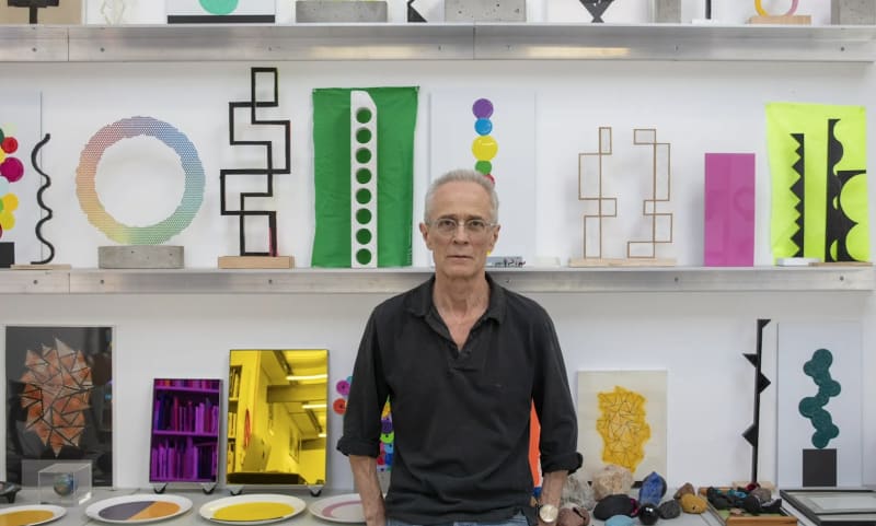David Batchelor in the studio, May 2020, THE UNSEEN MASTERPIECE - WEEK 4