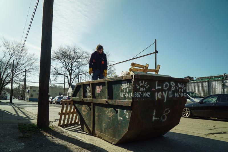 Kevin Harman making Skip 16, Frieze New York, 2018